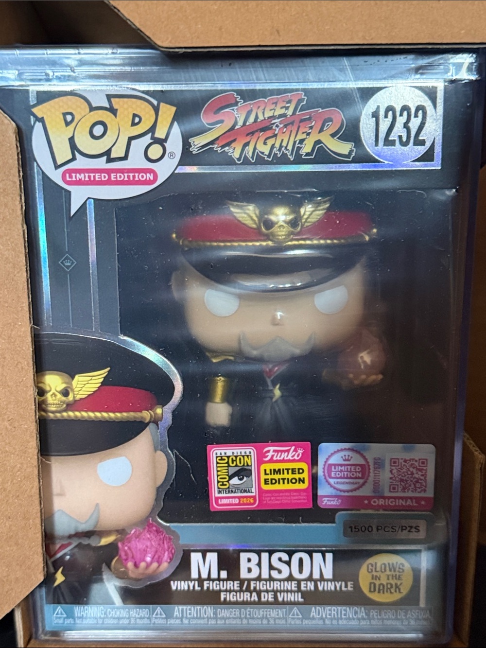 Funko Pop! Street Fighter M. Bison Vinyl Figure - exclusive comic con 2026